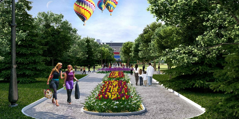 Парк на Фучика будет с амфитеатром