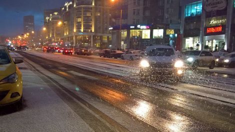 В ночь с 19 на 20 октября было убрано 142 тонны снега