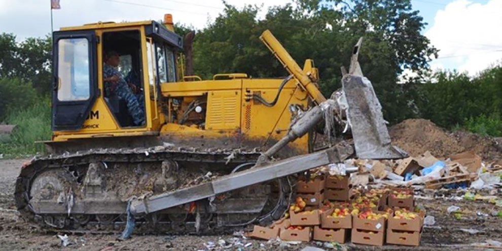 В Екатеринбурге уничтожили три тонны санкционных груш