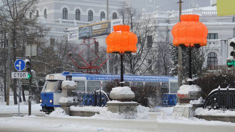 Оранжевые абажуры вновь появятся на улице Ленина