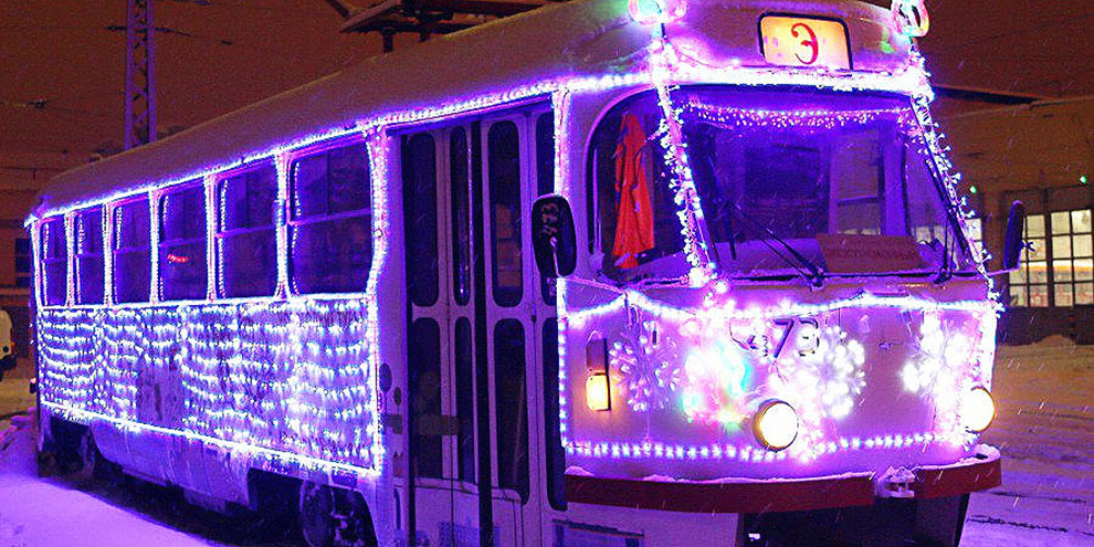 Ищите на рельсах города: новогодний трамвай подарит праздничное настроение