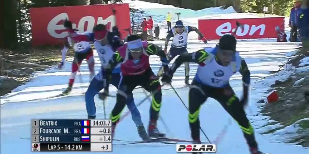 Антон Шипулин втащил сборную России на второе место в эстафете