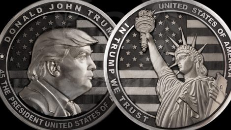 В Златоусте отчеканили монету с изображением Дональда Трампа