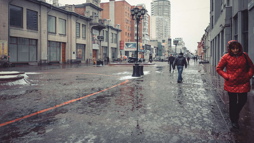 В конце недели Екатеринбург ждет минусовая температура и мокрый снег