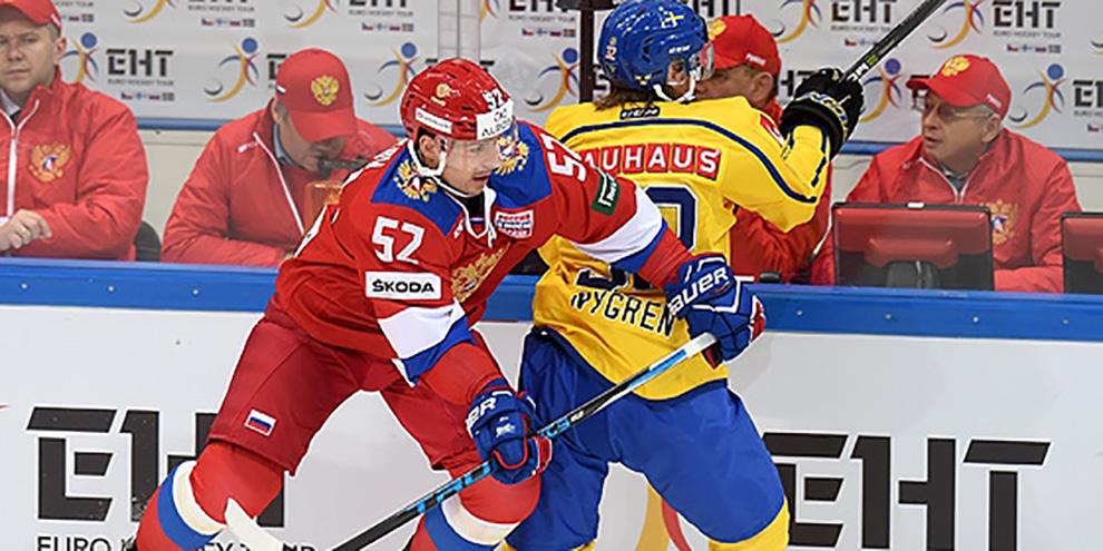 Сборная России по хоккею победила Швецию на Кубке Первого канала