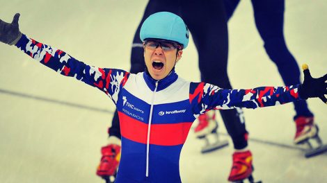 Российский шорт-трекист Семен Елистратов завоевавал бронзу на дистанции 1500м на Играх-2018