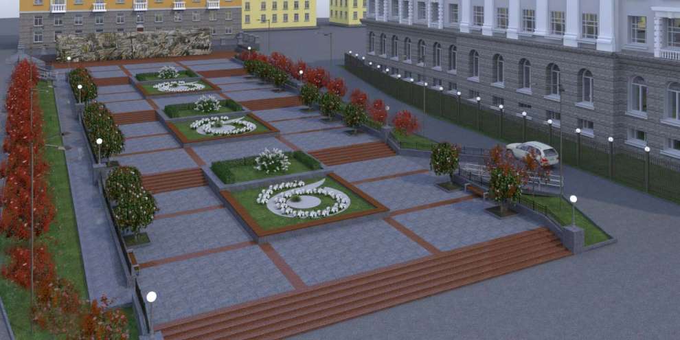 В Екатеринбурге появится сквер с яблонями и цветниками рядом с УЖД