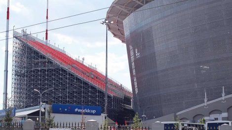 Временные трибуны с «Екатеринбург Арены» установят на Ирбитском стадионе