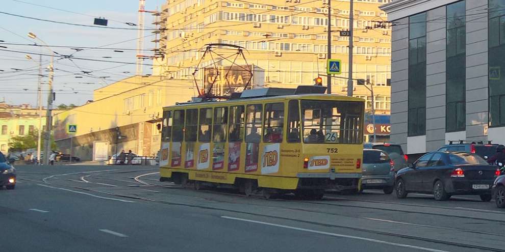 Закрывается движение трамваев по Блюхера и Комвузовской