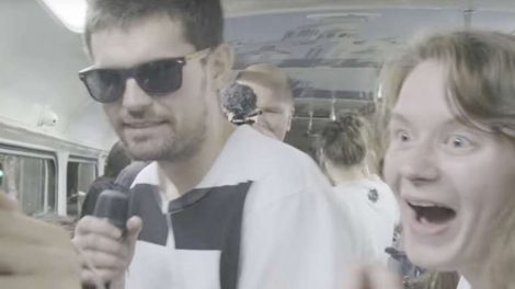 Noize MC снял клип в трамвае в Екатеринбурге