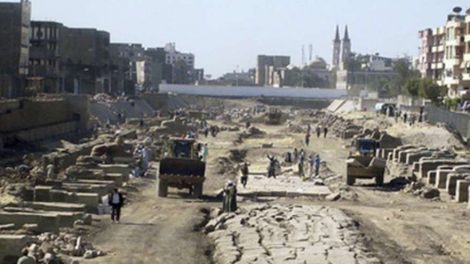 Египтяне обнаружили во время строительства дороги нового Сфинкса