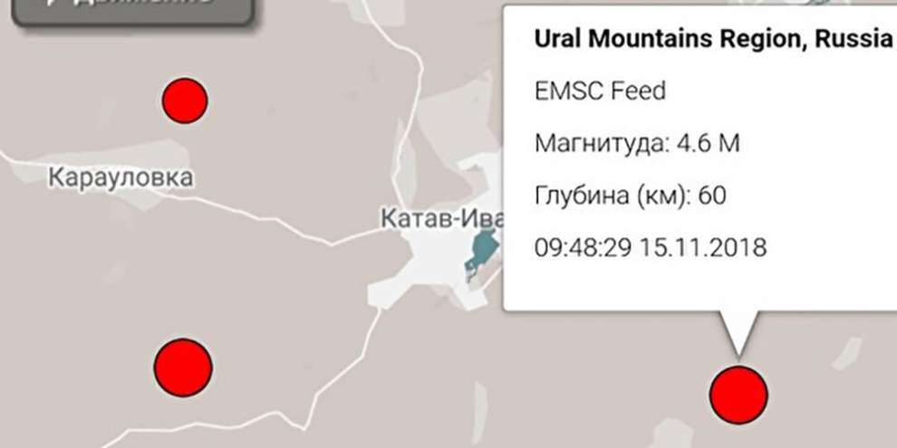 На западе Челябинской области произошло очередное землетрясение