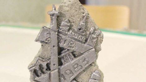 В Екатеринбурге создан арт-объект посвященный снесенной телебашни у цирка (ФОТО)