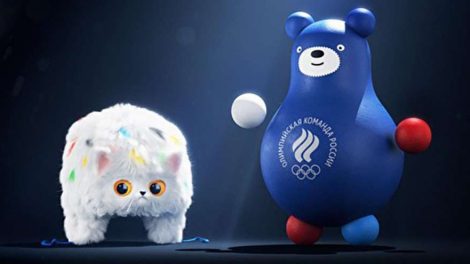Талисманами олимпийской команды России стали кот-ушанка и медведь-неваляшка